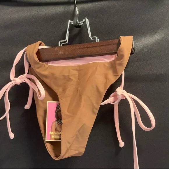 Brown and Pink Bikini Set - Picture 2 of 6